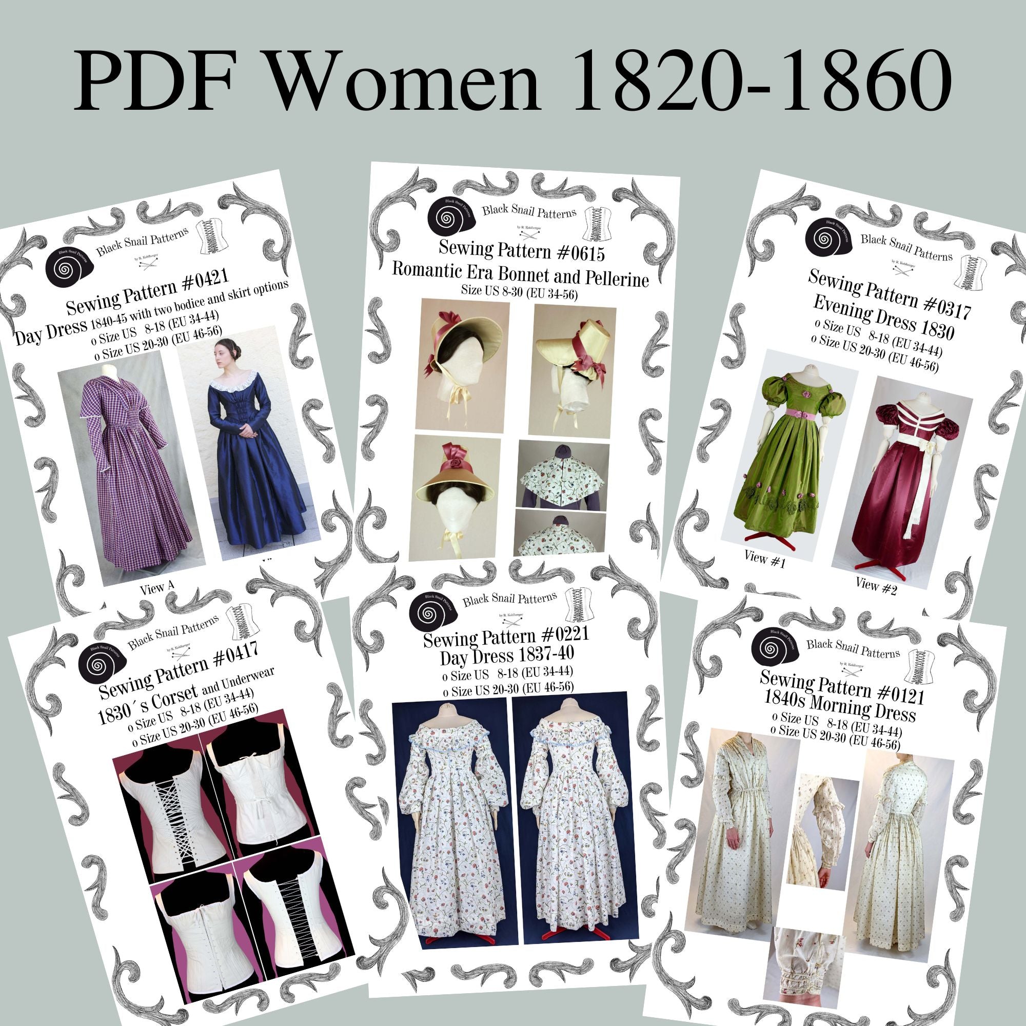 PDF Women 1820-1860 – BlackSnailPatterns