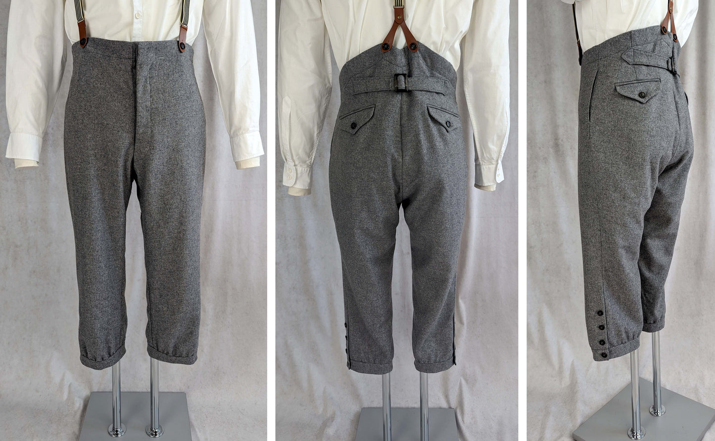 #0316 Victorian Edwardian Mens Cycling Breeches about 1890 Sewing Pattern Size US 34-56 (EU 44-66) Printed Pattern