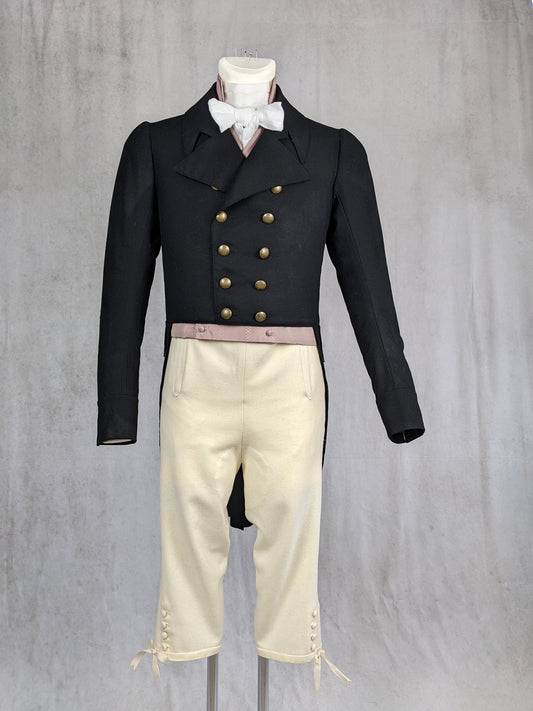 #0322 Empire Regency Mens Tailcoat from 1800 Sewing Pattern Size US 34-56 (EU 44-66) Paper Pattern
