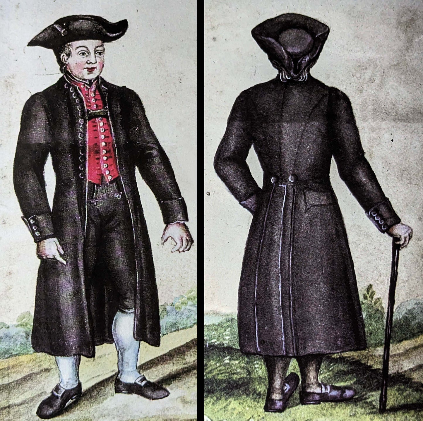 #0123 Franconian Men´s Coat around 1850 Sewing Pattern Size US 34-56 (EU 44-66) PDF Download