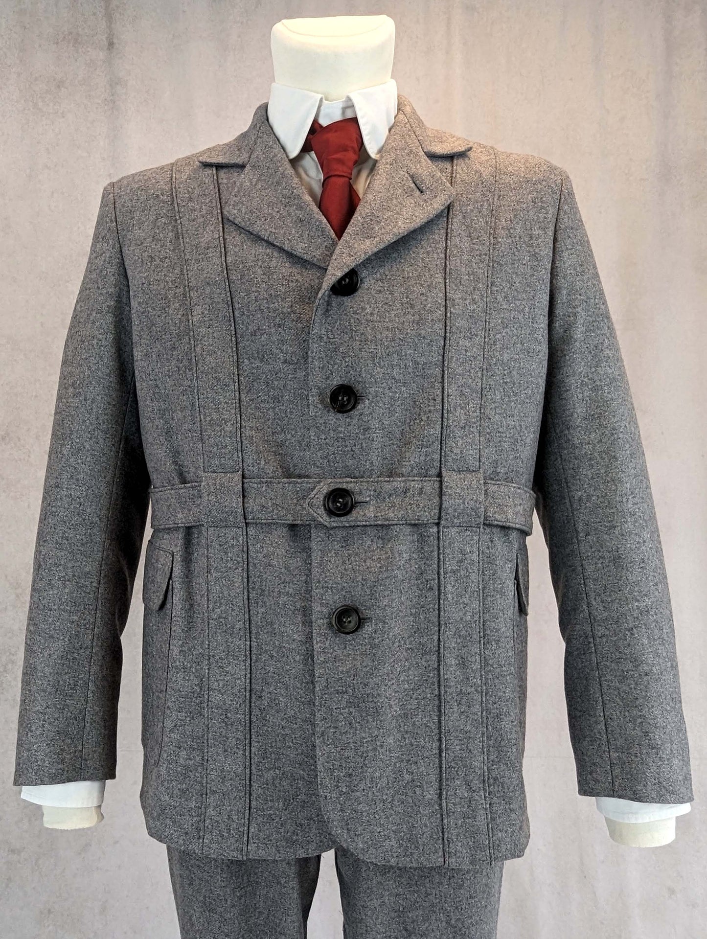 #0416 Mens Victorian Edwardian Norfolk Jacket Sewing Pattern Size US 34-56 (EU 44-66) Paper Pattern