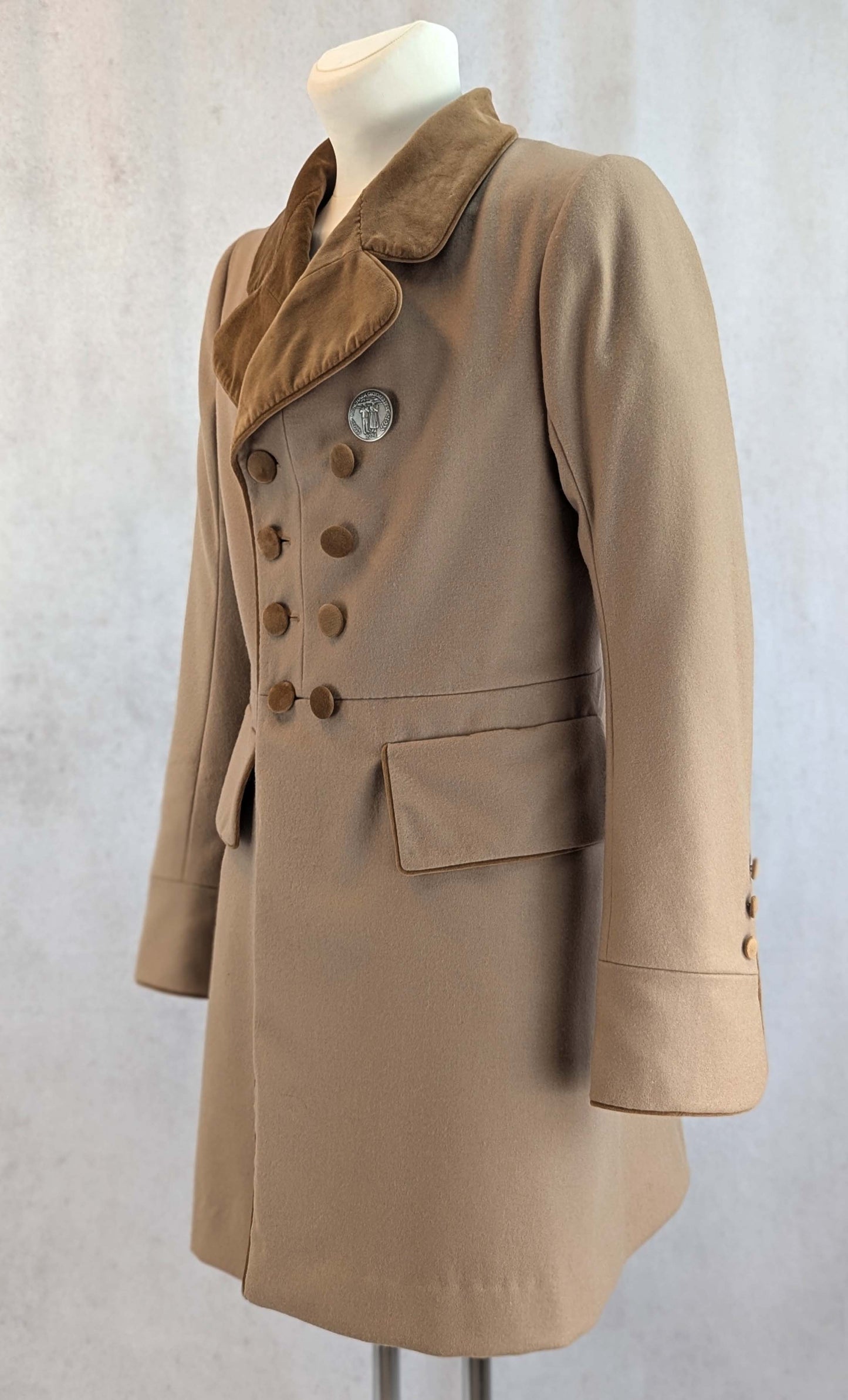 #0418 1830 Frock Coat Romantic period sewing pattern Size US 34-56 (EU 44-66) Download