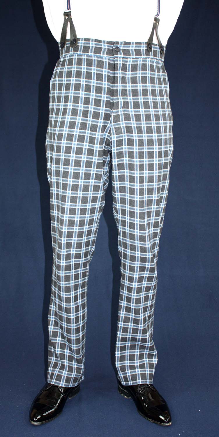 #0218 Mens Trousers 1830 to 1860 with a wide and a tight fitting leg Sewing Pattern Size US 34-56 (EU 44-66) PDF Download
