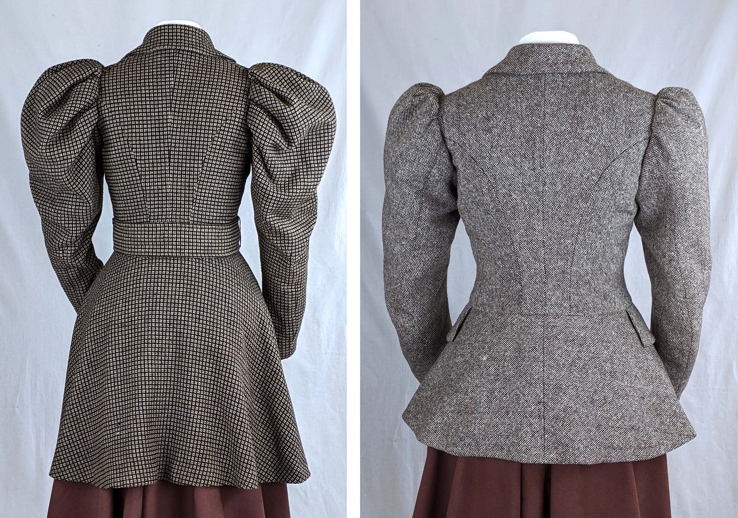#0520 Victorian Skirted Jacket around 1890 with leg-o-mutton sleeves Sewing Pattern Size US 8-30 (EU 34-56) PDF Download