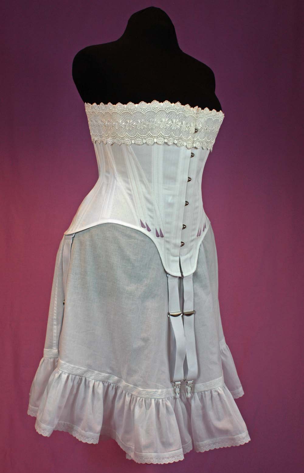 #1015 Edwardian Straigth Front Corset Sewing Pattern Size US 8-30 (EU 34-56) Pdf Download