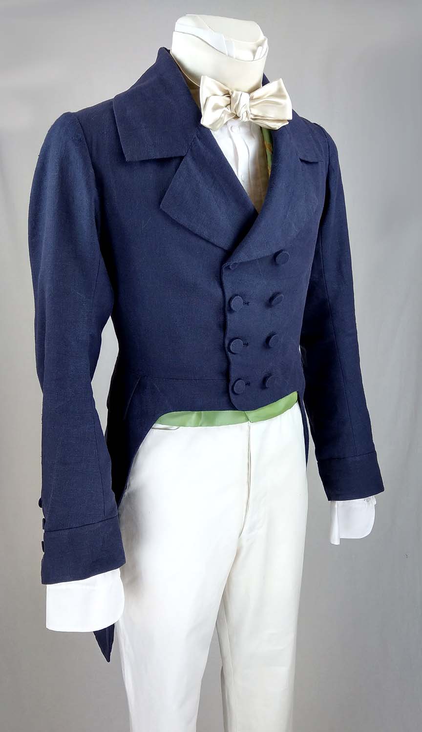 #0517 1830 Tailcoat (linen) sewing pattern Size US 34-56 (EU 44-66) Paper Pattern