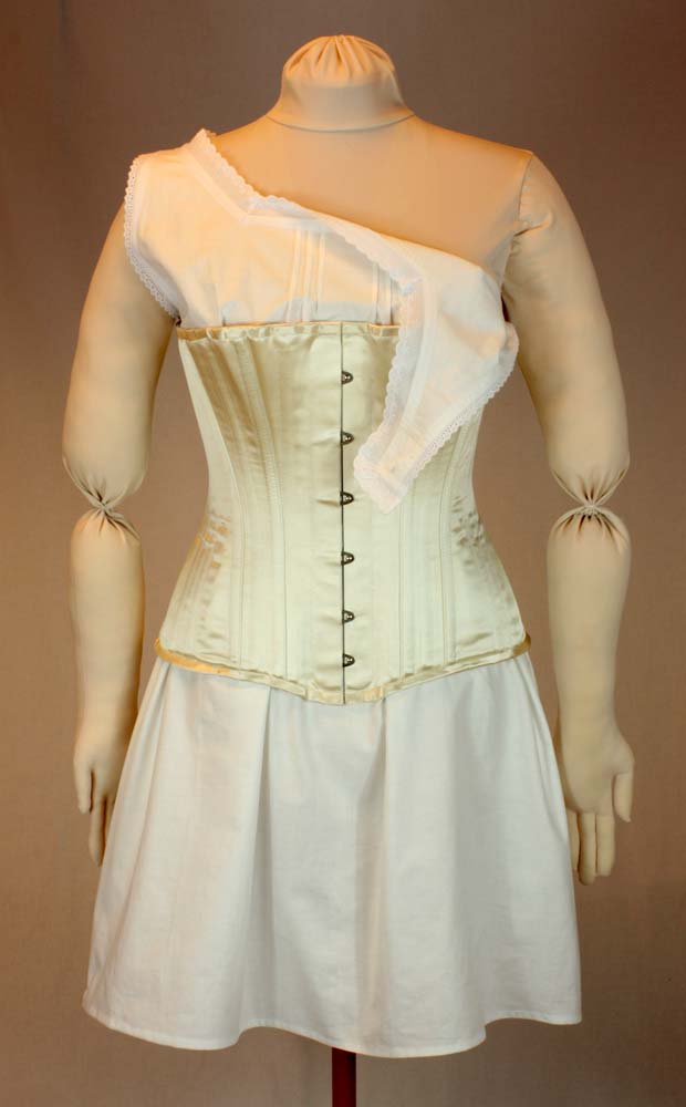 #1014 Late Victorian Corset (half bust) and Chemise about 1880 Sewing Pattern Size US 8-30 (EU 34-56) PDF Download