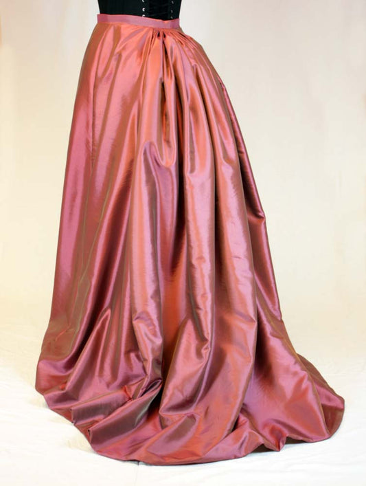 #0115 Victorian Basic Skirt, Early Bustle period with a loopable train Sewing Pattern Size US 8-30 / EU 34-56 PDF Download