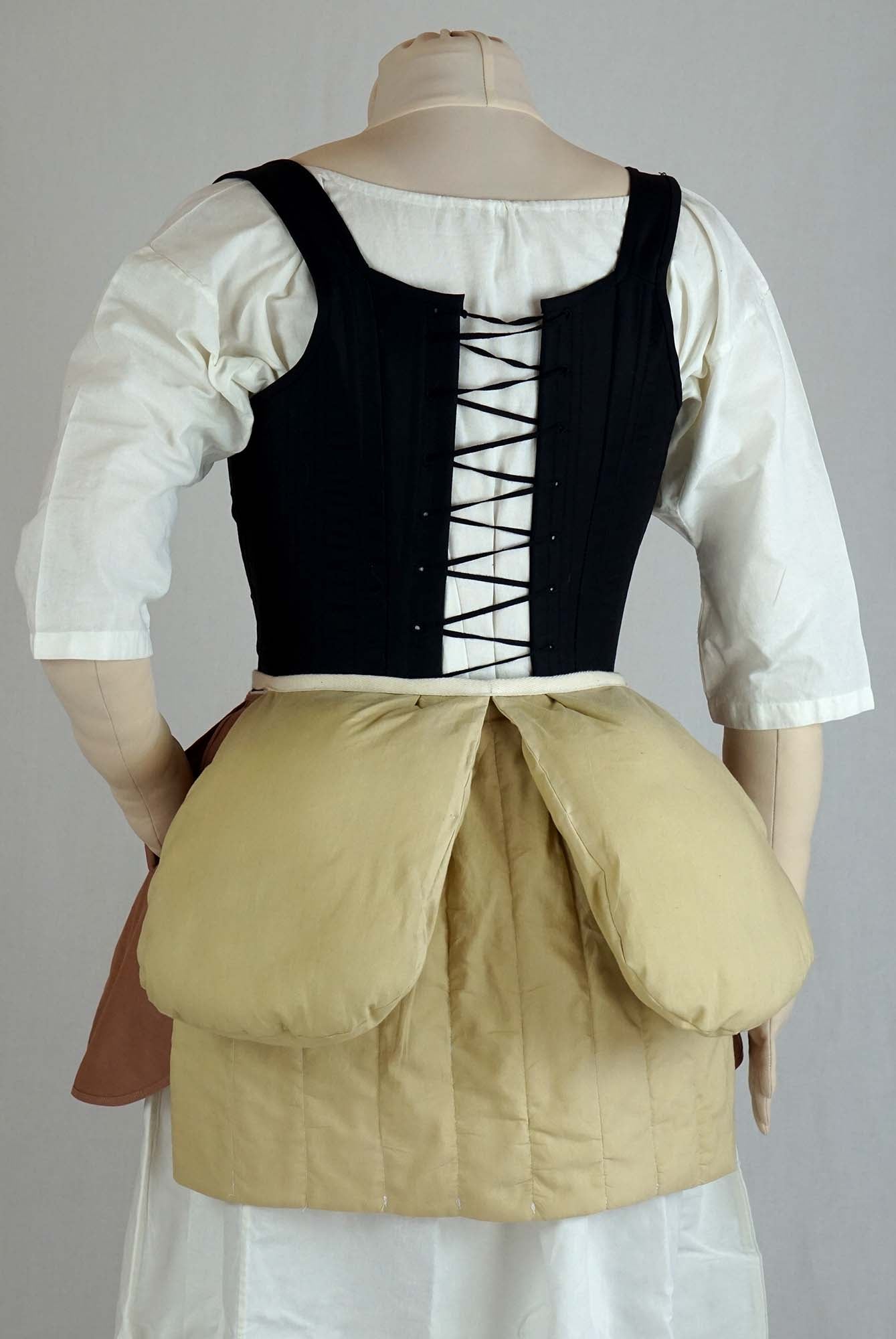 #0419 Redingote or Georgian dress about 1780 incl. split-bum, pockets and fichu Sewing Pattern Size US 8-30 (EU 34-56) PDF Download