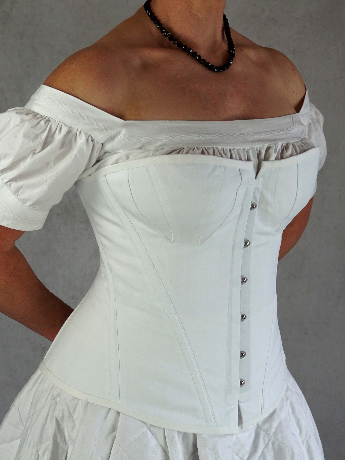 #0321 1840-60s Underwear, late Romantic, early Victorian, Corset, Chemise, Petticoat Sewing Pattern Size US 8-30 (EU 34-56) Printed Pattern