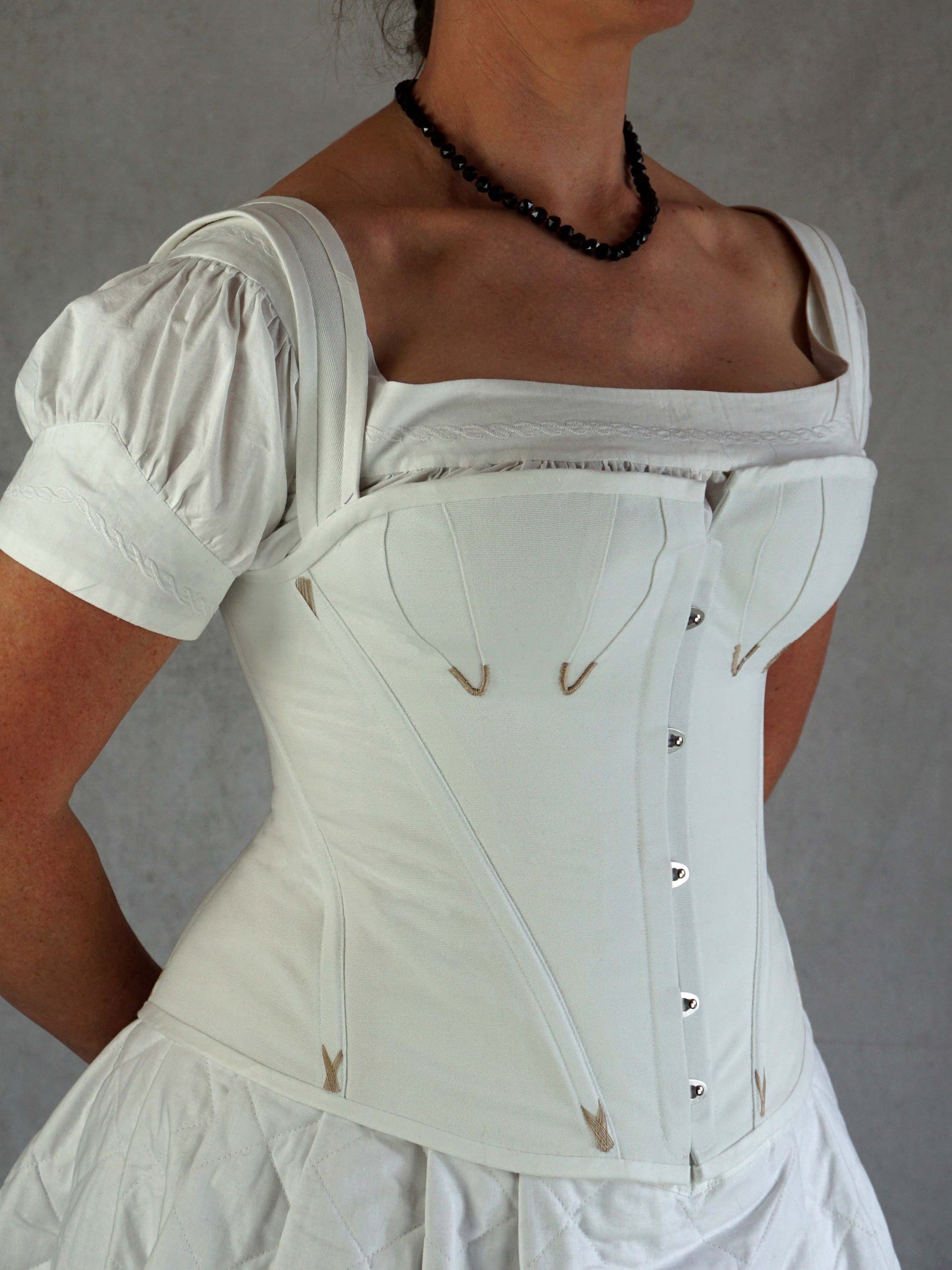 #0321 1840-60s Underwear, late Romantic, early Victorian, Corset, Chemise, Petticoat Sewing Pattern Size US 8-30 (EU 34-56) Printed Pattern