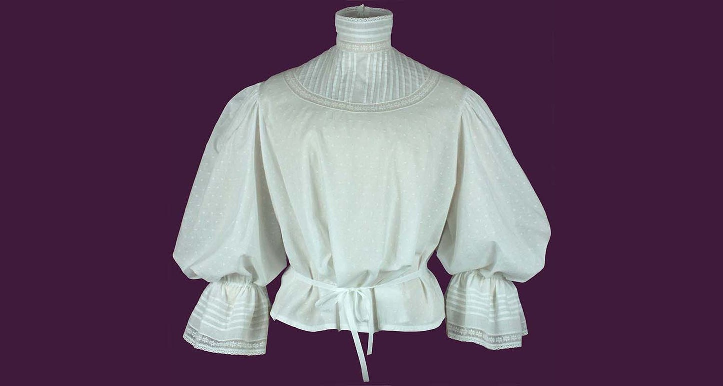 #0816 Edwardian Blouse Sewing Pattern Size US 8-30 (EU 34-56) PFD Download