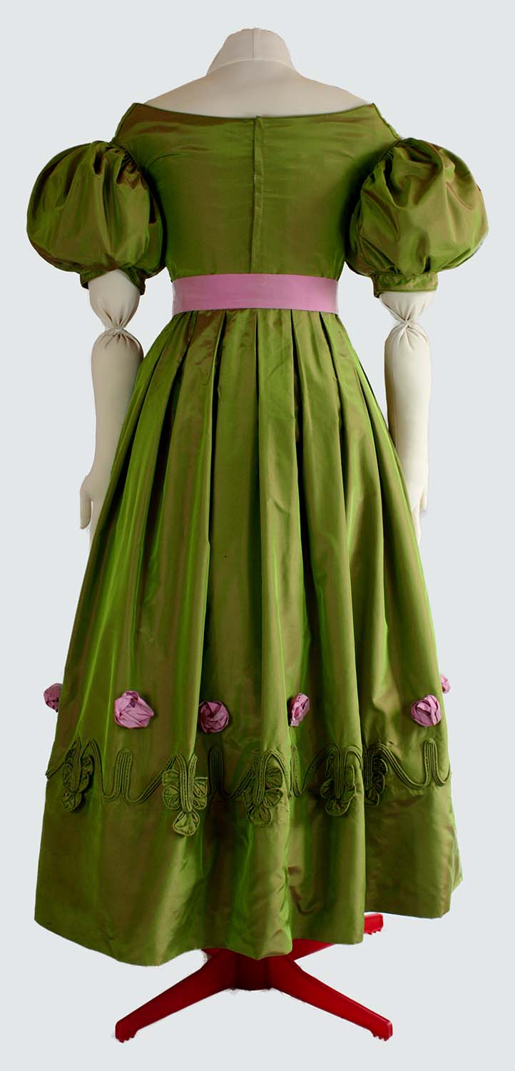 #0317 Biedermeier Evening Dress about 1830 Sewing Pattern Size US 8-30 (EU 34-56) PDF Download