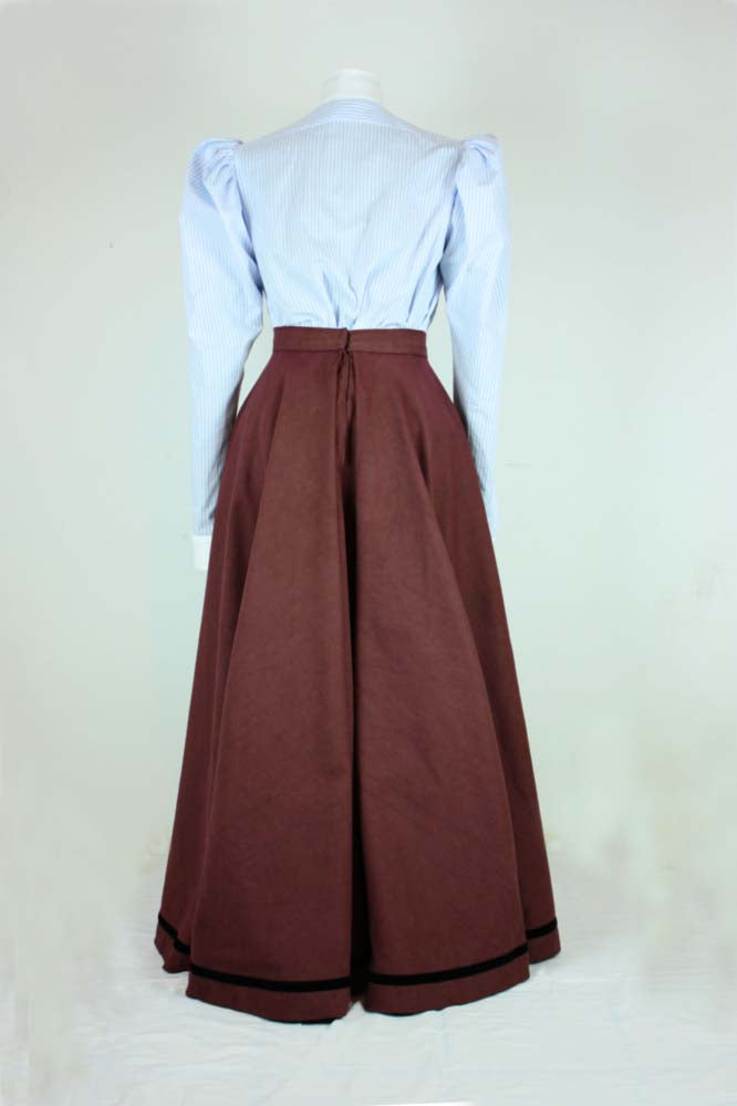 #0414 Edwardian Skirt (Fan-Skirt) worn about 1890 Sewing Pattern Size US 8-30 (EU 34-56) Printed pattern