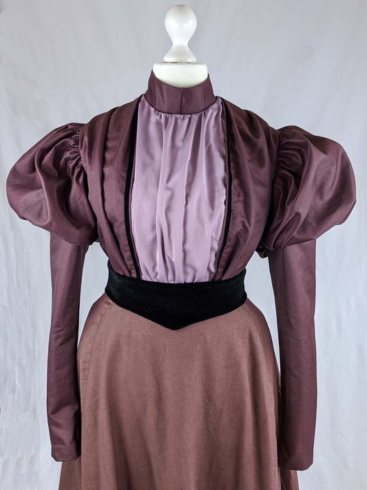 #0420 Late Victorian Day Bodice or Blouse around 1890 Sewing Pattern Size US 8-30 (EU 34-56) Printed Pattern