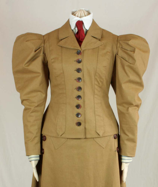 #0715 Edwardianische Jacke um 1895 Schnittmuster Größe EU 34-56 PDF Download