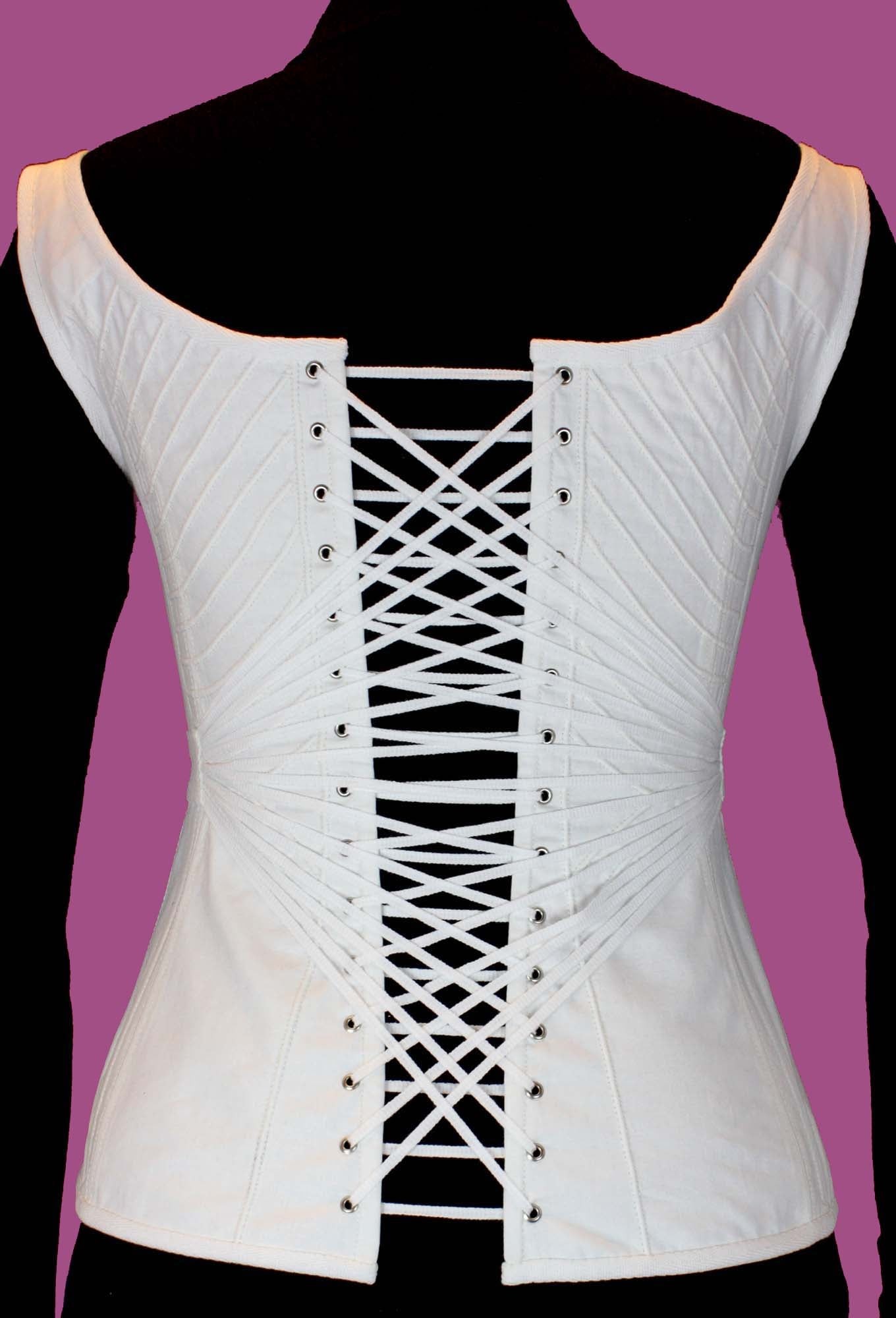 #0417 1830s Corset and Underwear Sewing Pattern Size US 8-30 (EU 34-56) Pdf Download