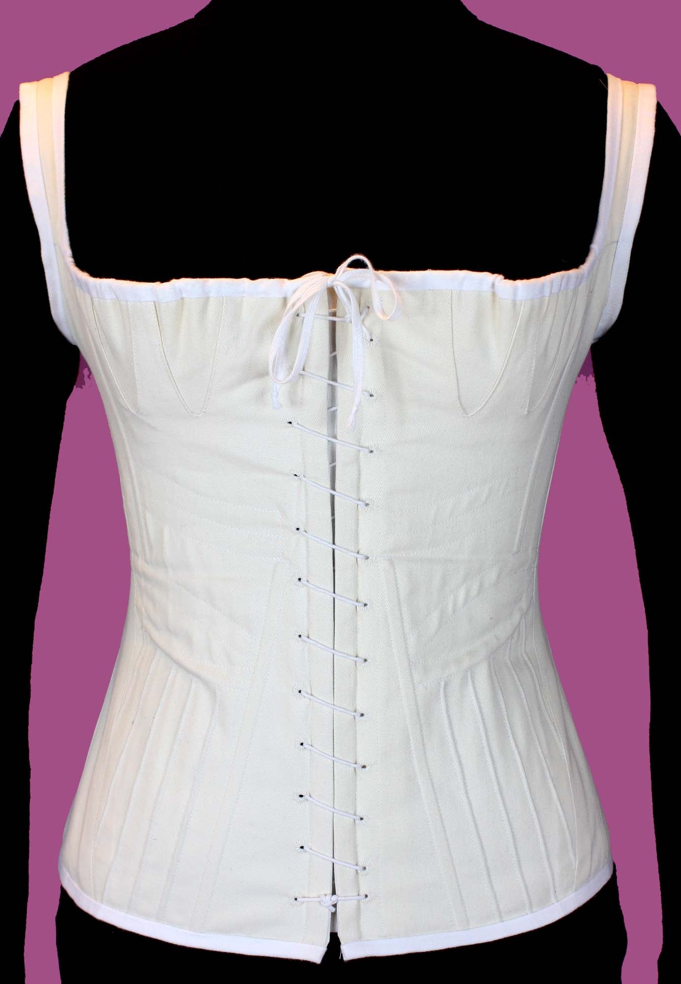 #0417 1830s Corset and Underwear Sewing Pattern Size US 8-30 (EU 34-56) Pdf Download