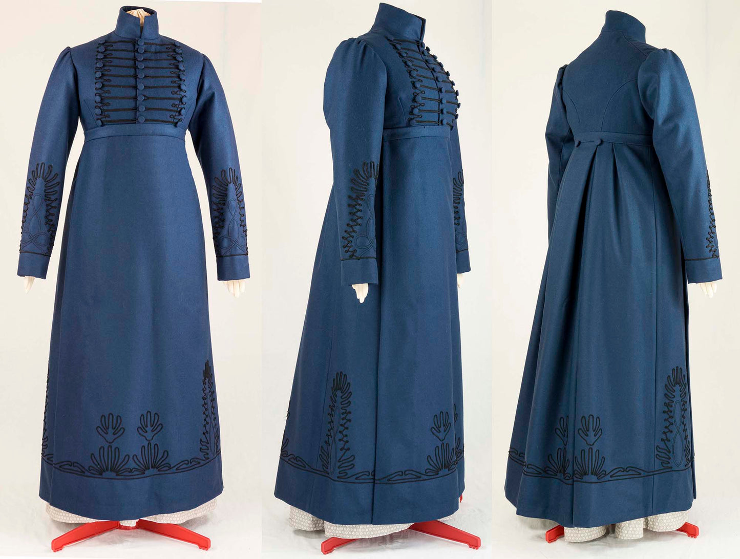 #0319 Empire Spencer or Redingote about 1815 with hat and muff Sewing Pattern Size US 8-30 (EU 34-56) Printed Pattern