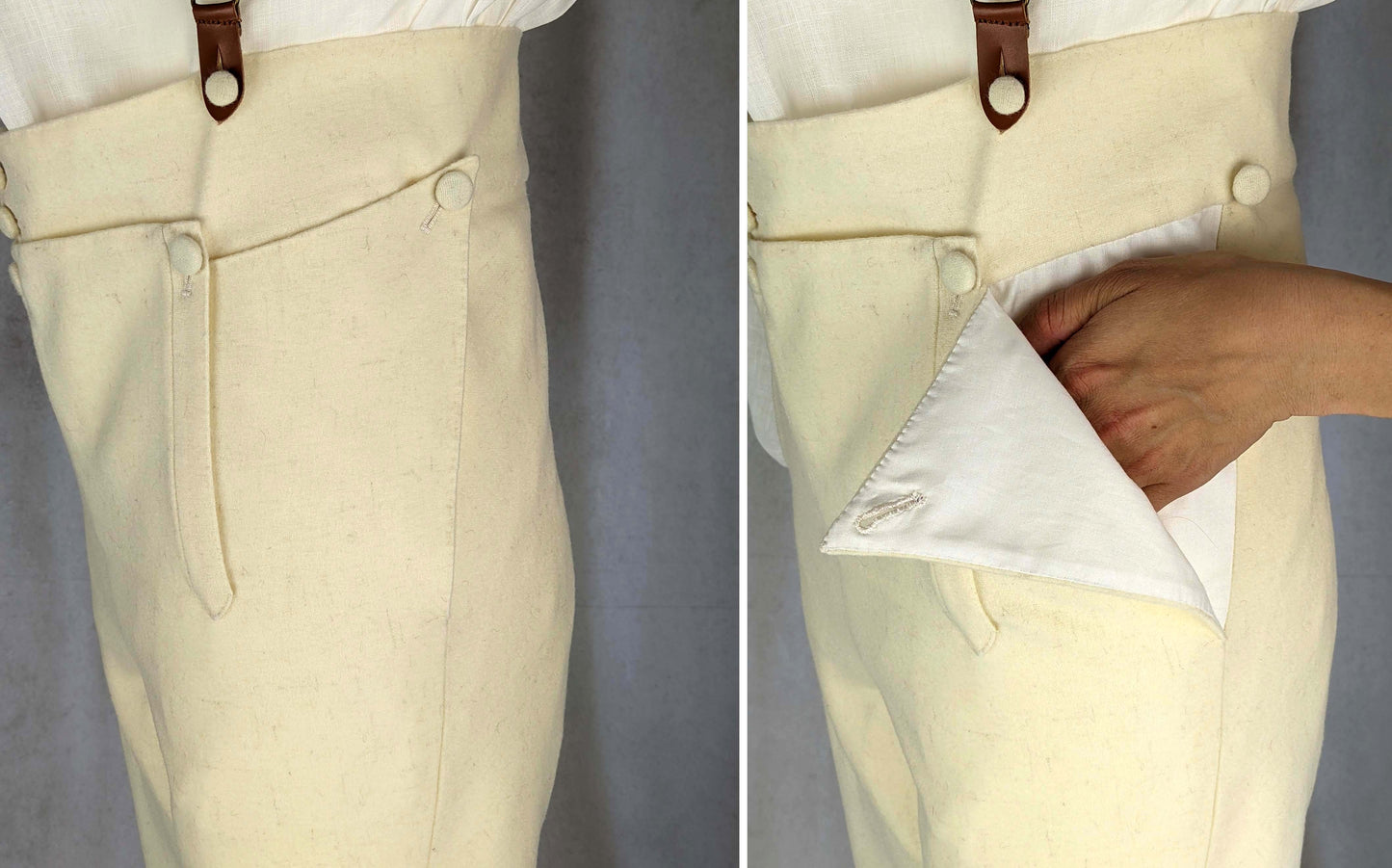 #0222 Empire Regency Men´s Breeches around 1800 sewing pattern Size US 34-56 (EU 44-66) Paper Pattern