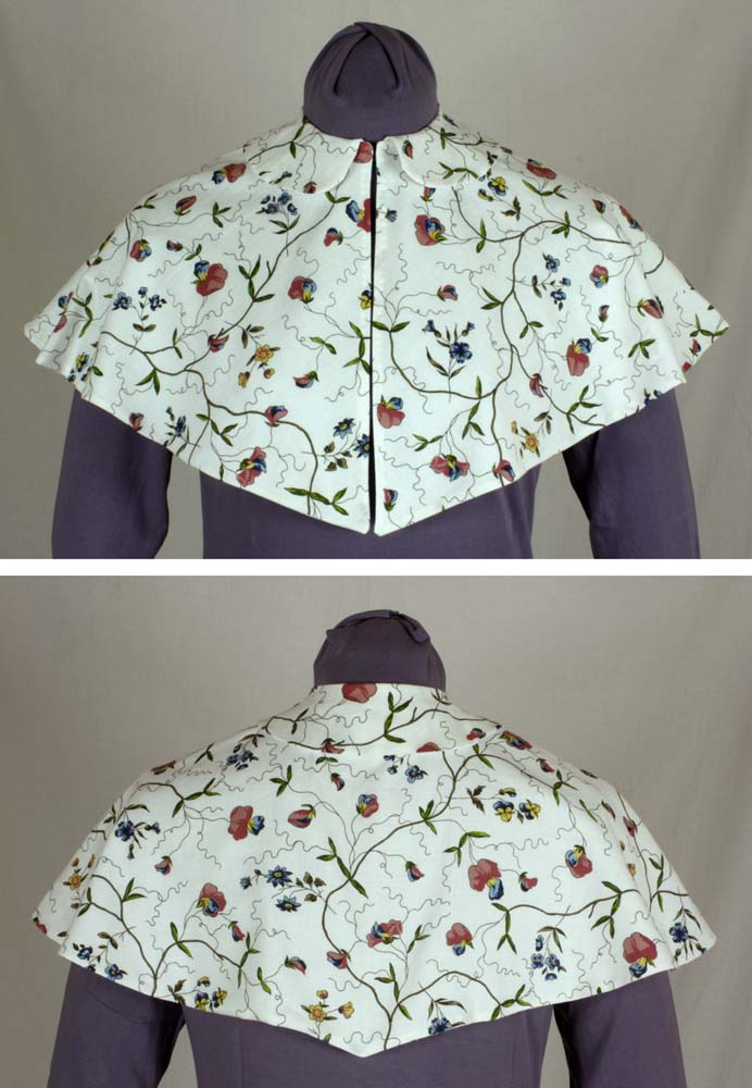 #0615 Romantic Era 1830 Bonnet and Pelerine Sewing Pattern PDF Download