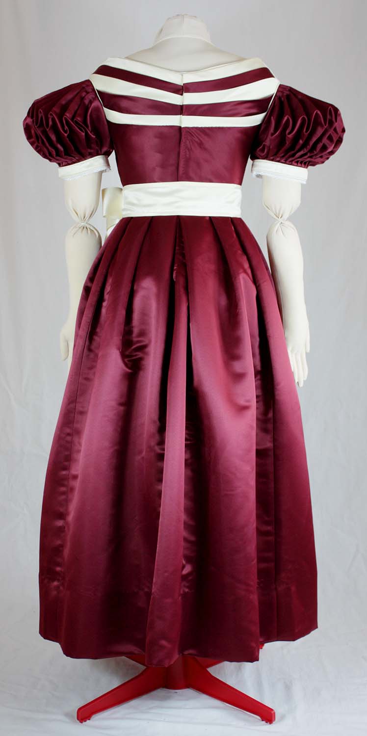 #0317 Biedermeier Evening Dress about 1830 Sewing Pattern Size US 8-30 (EU 34-56) PDF Download