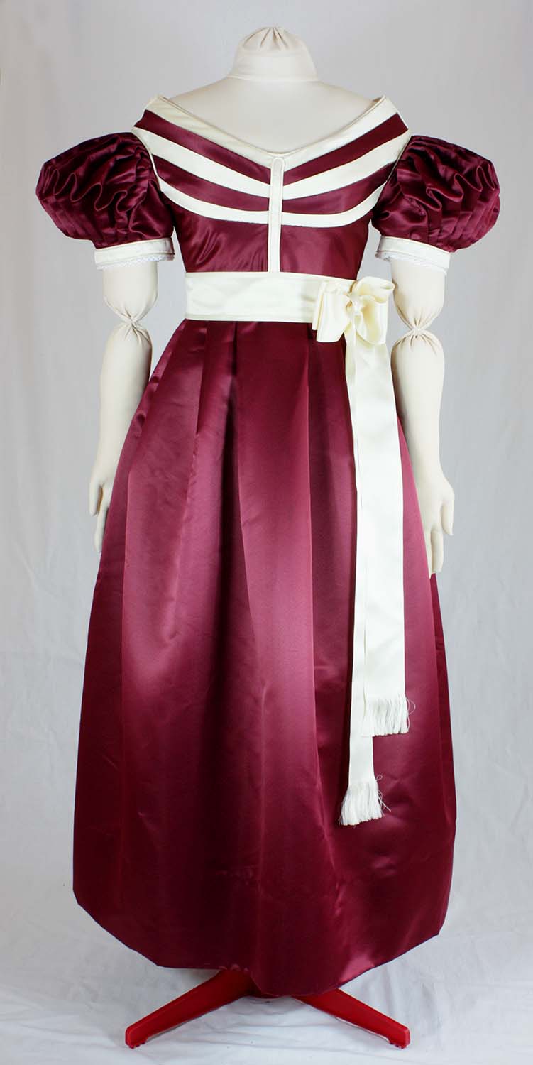 #0317 Biedermeier Evening Dress about 1830 Sewing Pattern Size US 8-30 (EU 34-56) paper pattern