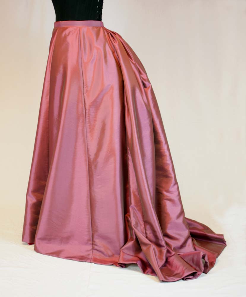 #0115 Victorian Basic Skirt, Early Bustle period with a loopable train Sewing Pattern Size US 8-30 / EU 34-56 PDF Download