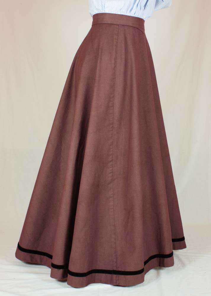 #0414 Edwardian Skirt (Fan-Skirt) worn about 1890 Sewing Pattern Size US 8-30 (EU 34-56) Printed pattern
