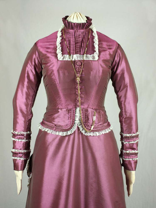 #0515 Victorian Day Bodice Early Bustle 1869 to 1875 Sewing Pattern Size US 8-30 (EU 34-56) PDF Download