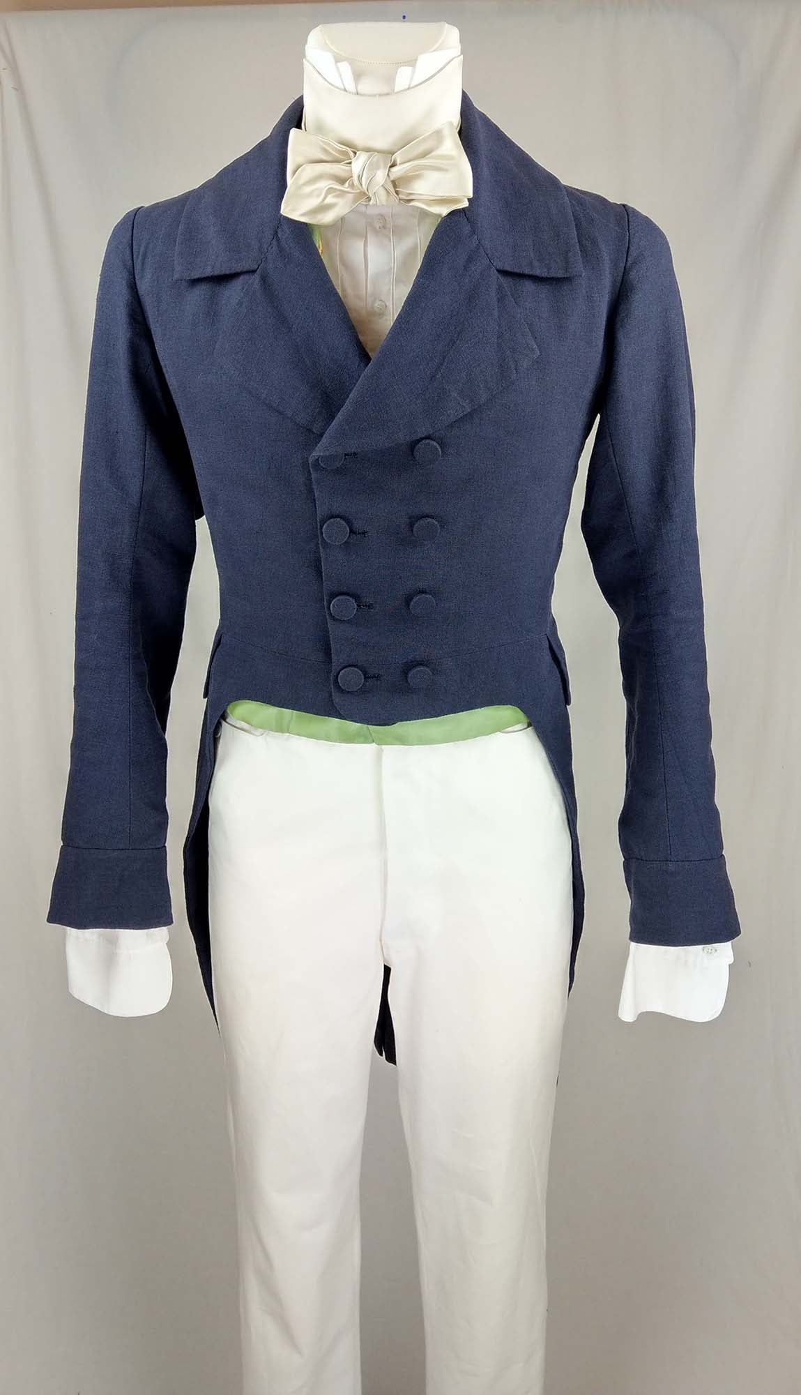 #0517 1830 Tailcoat (linen) sewing pattern Size US 34-56 (EU 44-66) Paper Pattern