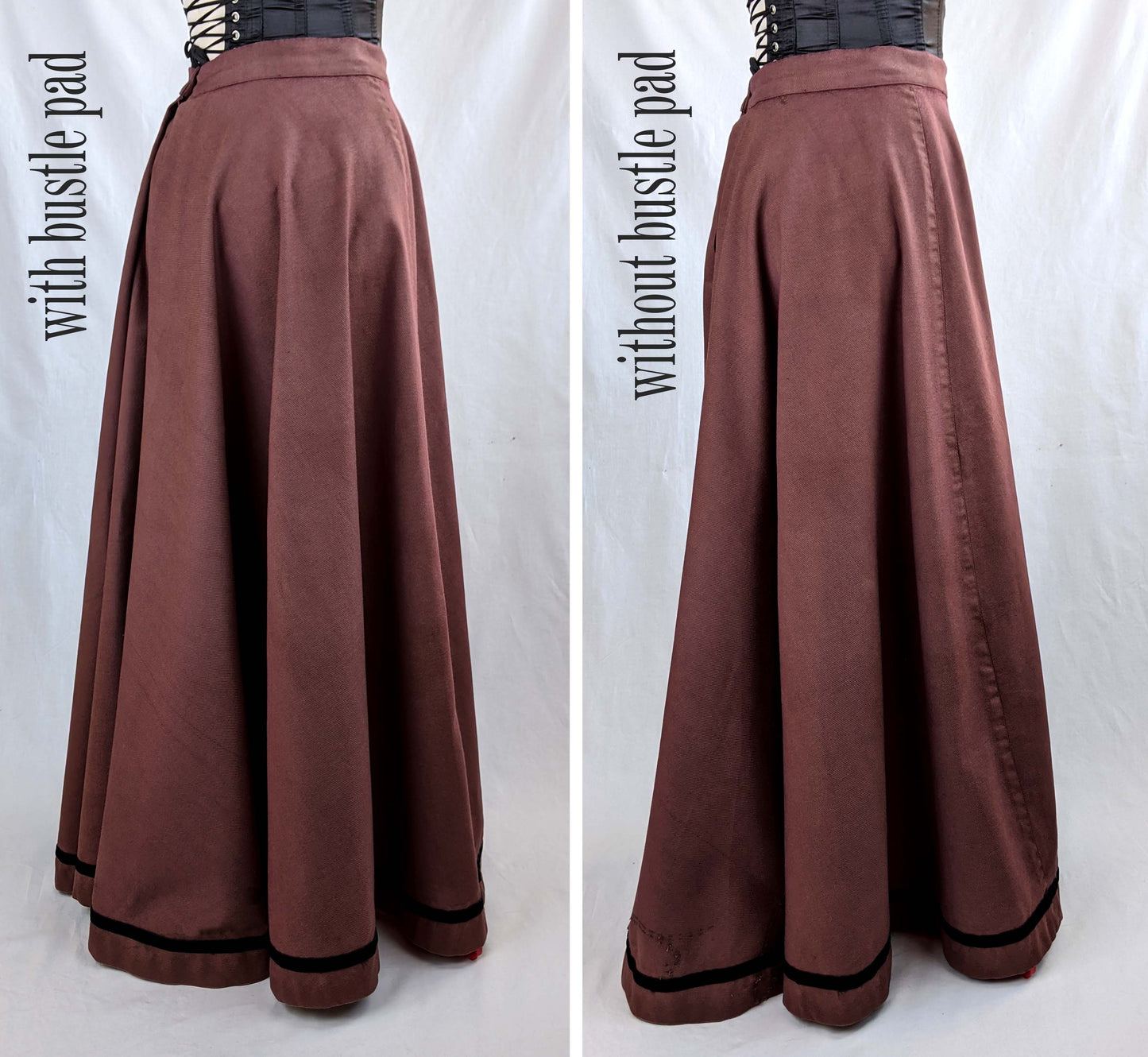 #0414 Edwardian Skirt (Fan-Skirt) worn about 1890 Sewing Pattern Size US 8-30 (EU 34-56) Printed pattern