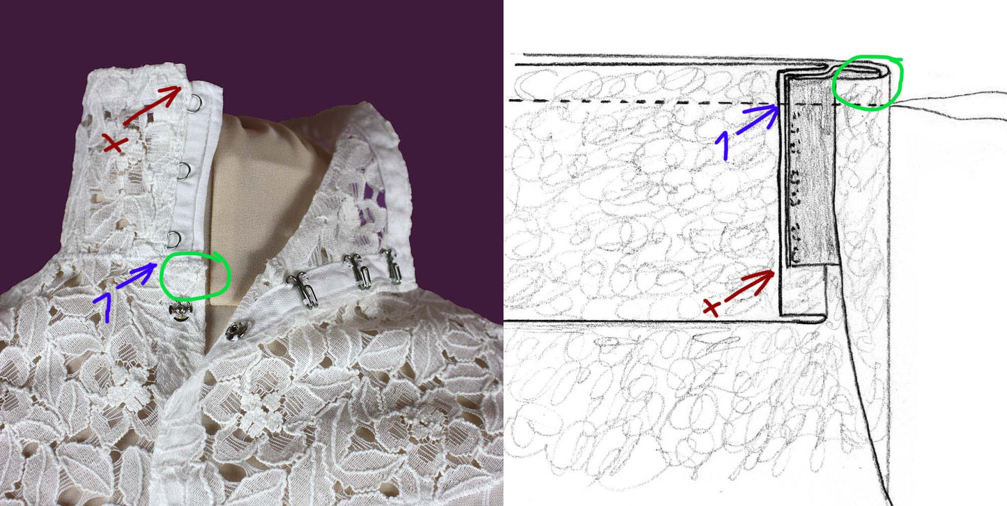 #0816 Edwardianische Bluse Schnittmuster Größe EU 34-56 Papierschnittmuster