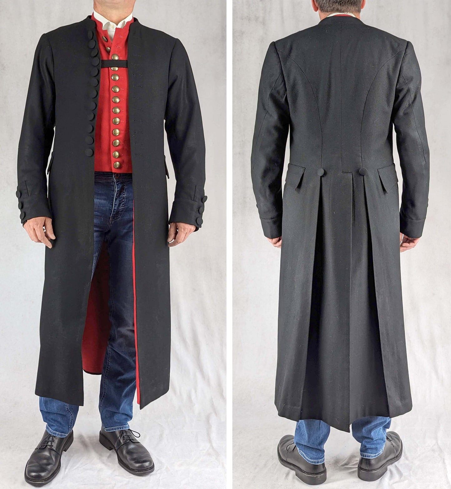 #0123 Franconian Men´s Coat around 1850 Sewing Pattern Size US 34-56 (EU 44-66) PDF Download