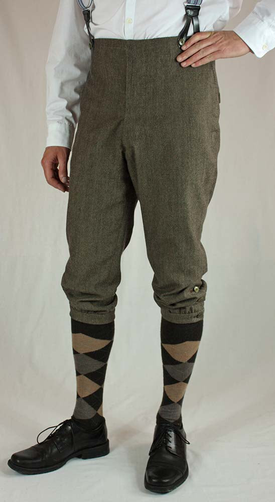 0316 Edwardian Mens Cycling Breeches about 1890 Sewing Pattern