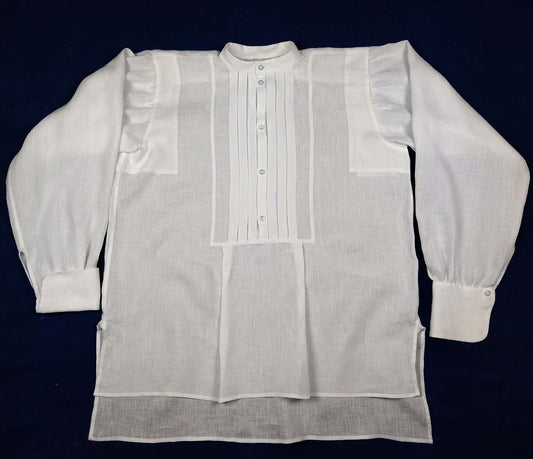 #0118 Biedermeier Herrenhemd und Halsbinde 1830-60 Schnittmuster Größe EU 44-66 Papierschnittmuster