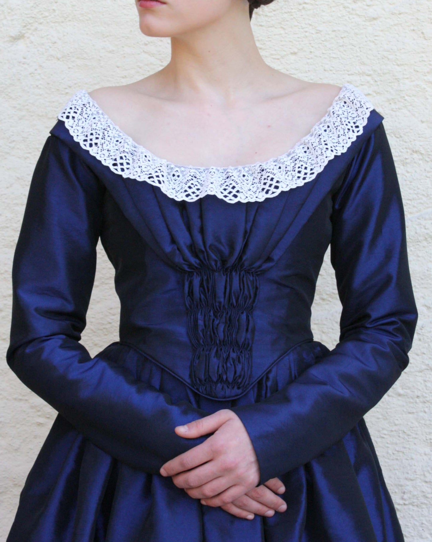 #0421 Day Dress 1837-40 Sewing Pattern Size US 8-30 (EU 34-56) PDF Download
