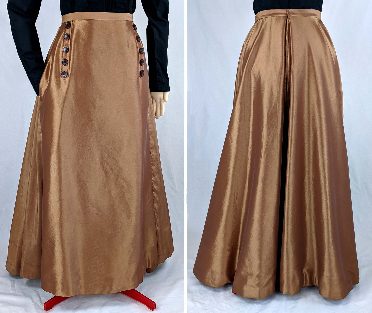 #0414 Edwardianischer Rock (Fan-Skirt) um 1890 Schnittmuster Größe EU 34-56 PDF Download