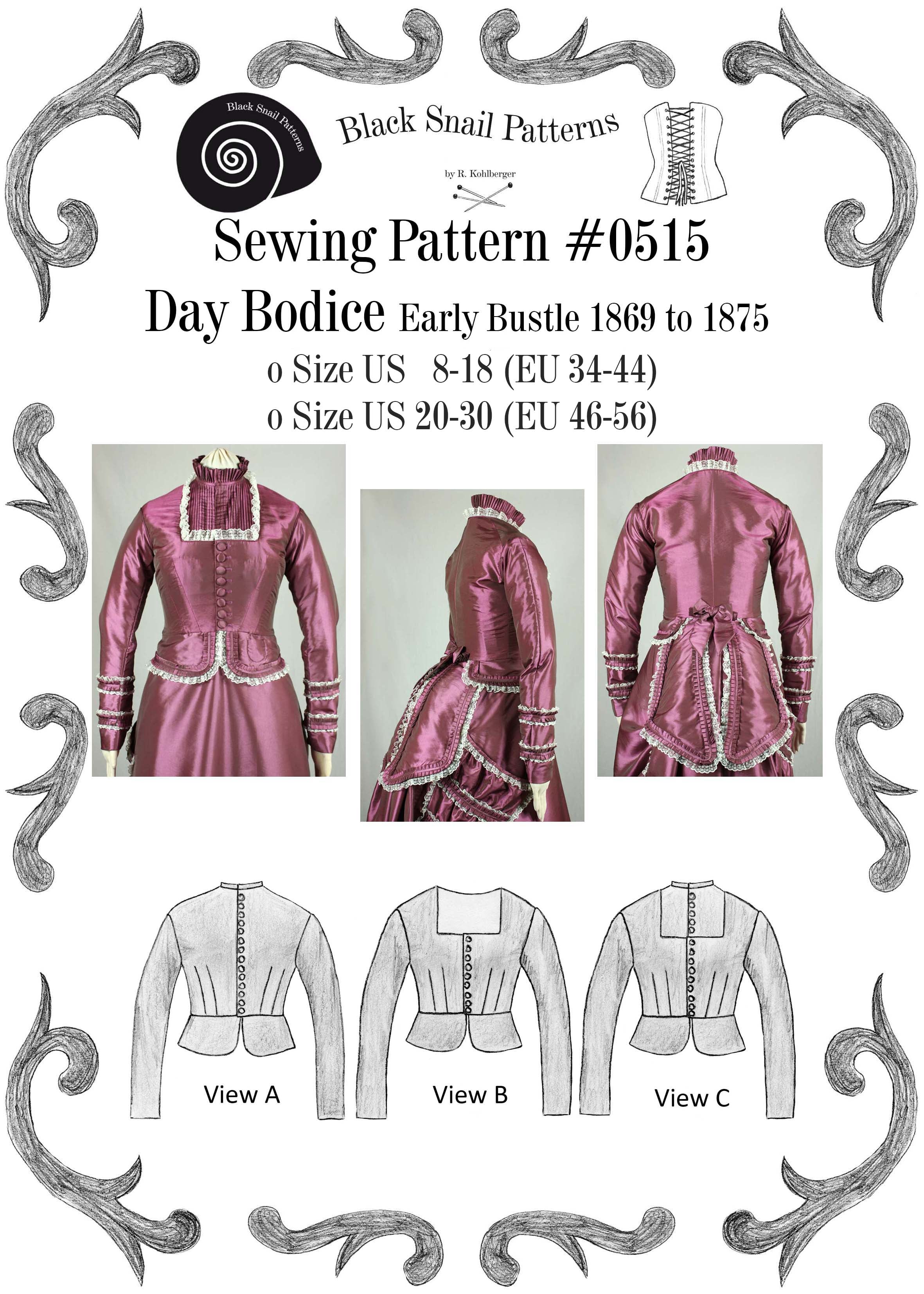 1860 Wrapper Pattern PDF Women 1860-1910 – Page 2 – BlackSnailPatterns