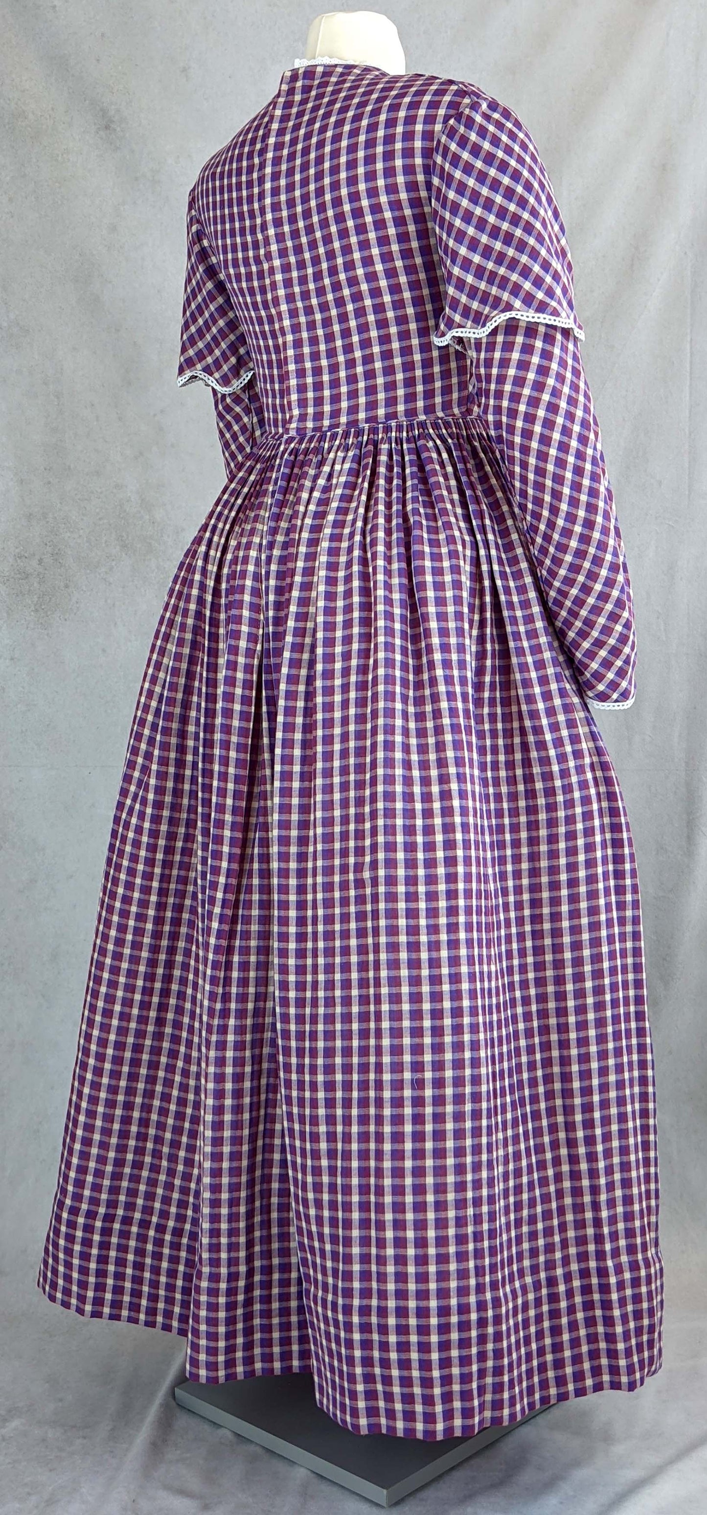#0421 Day Dress 1840-45 Sewing Pattern Size US 8-30 (EU 34-56) Printed Pattern
