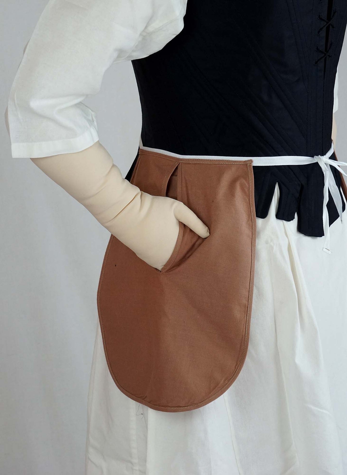 #0419 Redingote or Georgian dress about 1780 incl. split-bum, pockets and fichu Sewing Pattern Size US 8-30 (EU 34-56) PDF Download