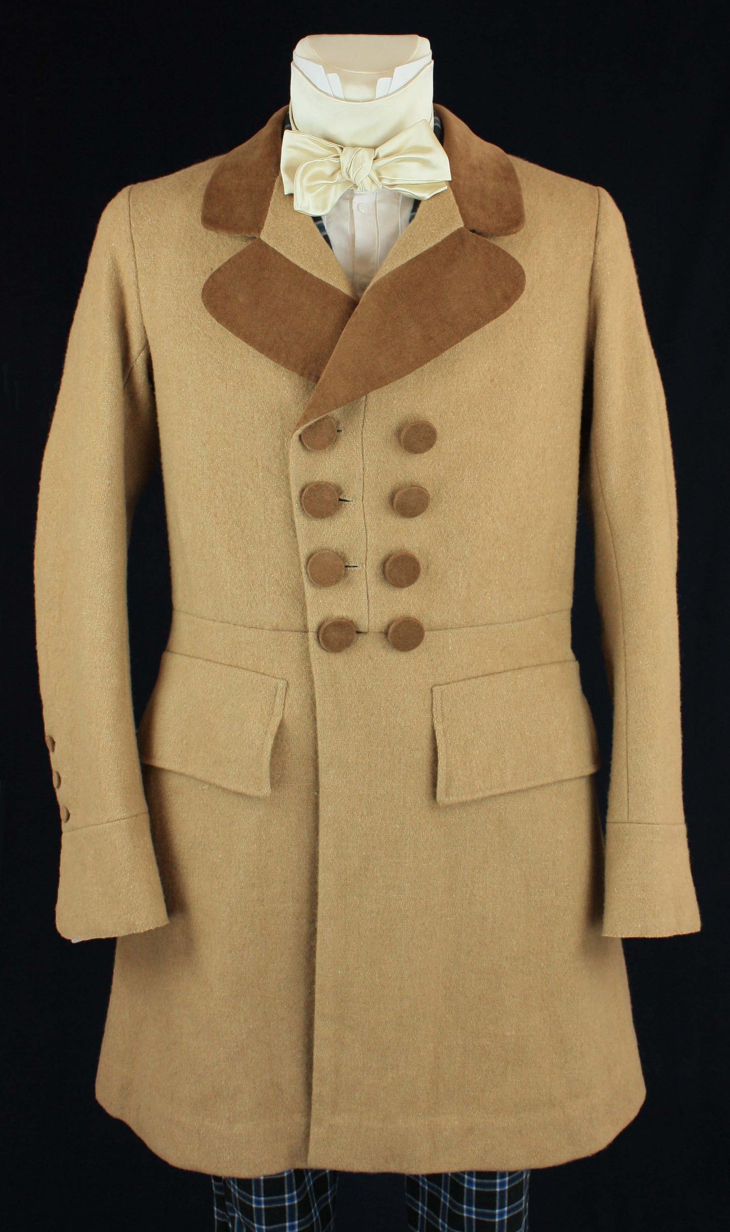 #0418 1830 Frock Coat Romantic period sewing pattern Size US 34-56 (EU 44-66) Download