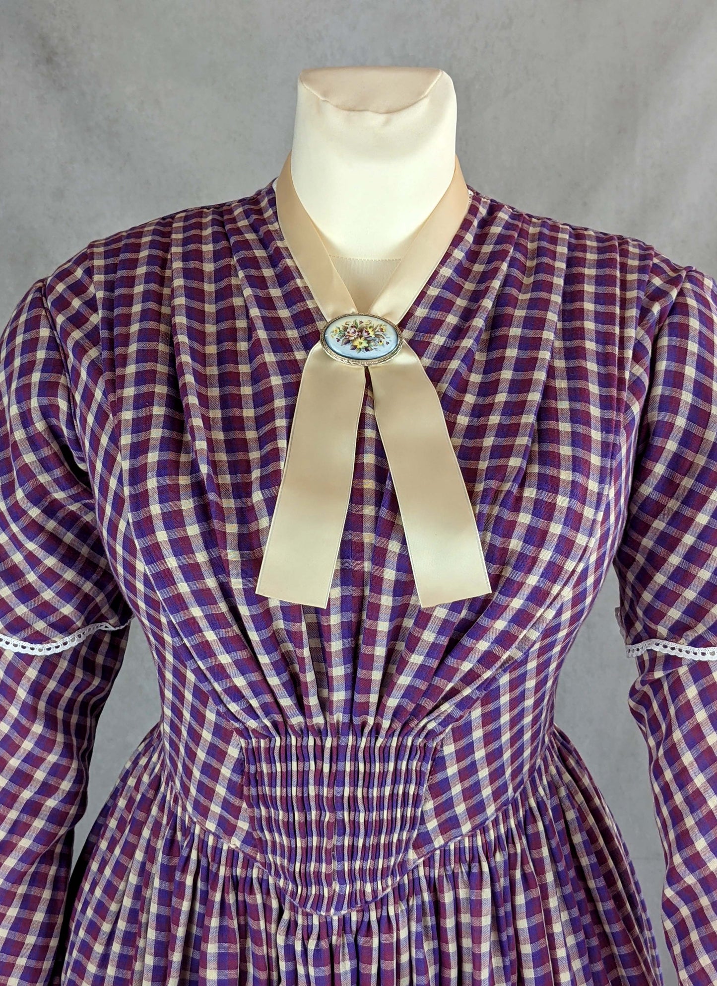 #0421 Day Dress 1840-45 Sewing Pattern Size US 8-30 (EU 34-56) Printed Pattern