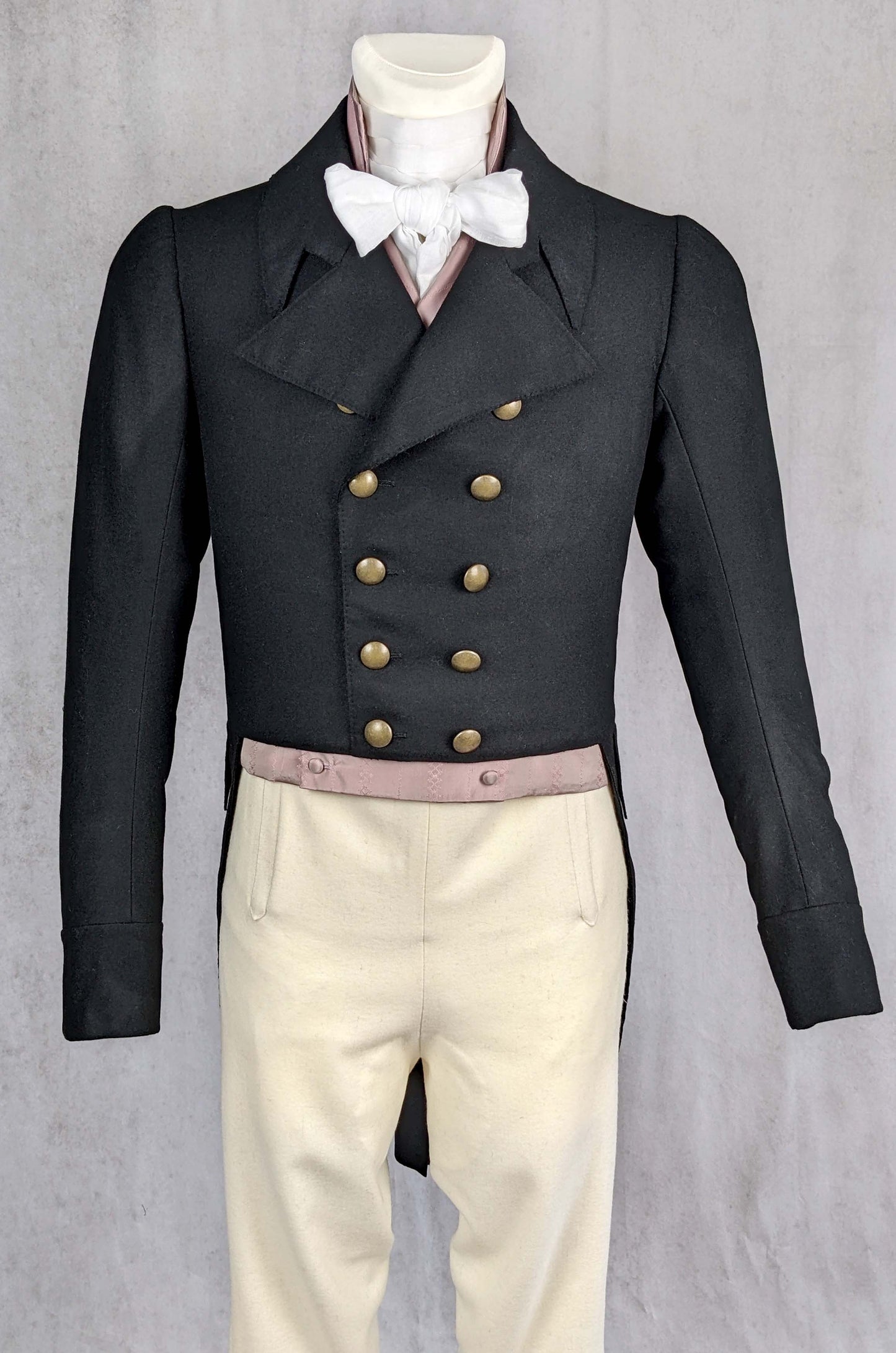 #0322 Empire Regency Men´s Tailcoat from 1800-1820 Sewing Pattern Size US 34-56 (EU 44-66) PDF Download