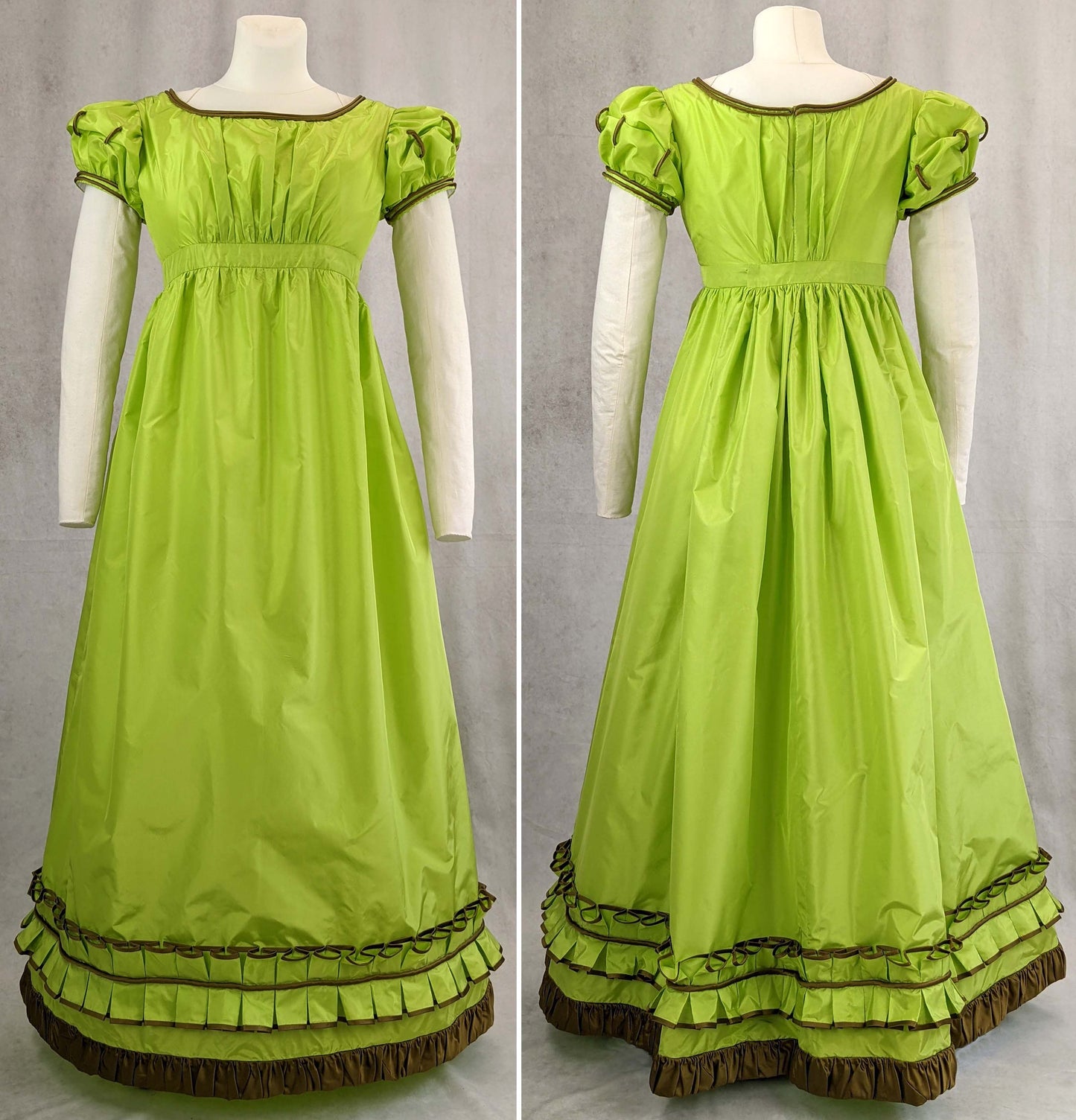 #0422 Empire / Regency evening dress 1810 to 1815 Sewing Pattern Size US 8-30 (EU 34-56) PDF Download